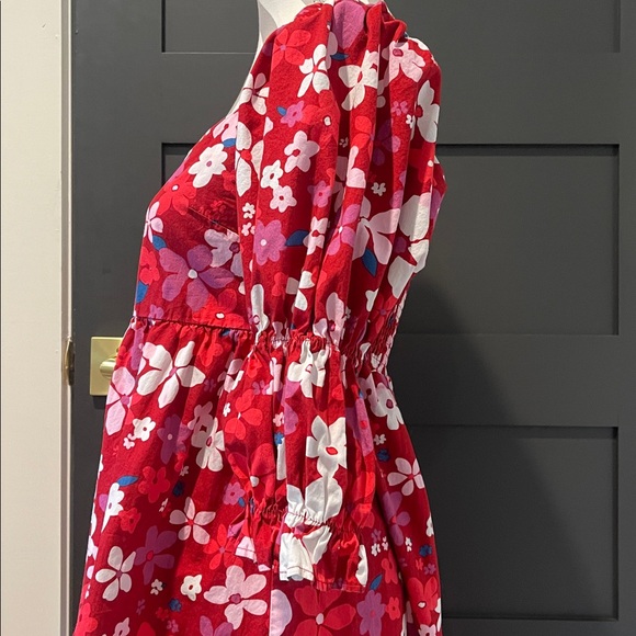 FORE Floral Babydoll Cottage Core Dress with Puff Sleeves Size M - Picture 3 of 6